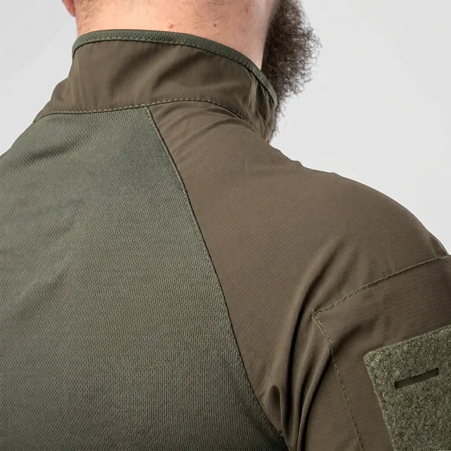 7 - Тактичний літній костюм з убаксом Combatant Raider Core короткий рукав та шортами Rip-Stop PolyCotton SPECPROM. Олива