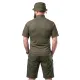 9 - Тактичний літній костюм з убаксом Combatant Raider Core короткий рукав та шортами Rip-Stop PolyCotton SPECPROM. Олива