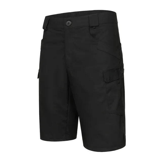 4 - Тактичний літній костюм з убаксом Combatant Raider Core короткий рукав та шортами Rip-Stop PolyCotton SPECPROM. Чорний