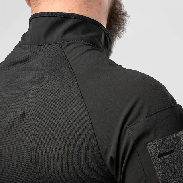 8 - Тактичний літній костюм з убаксом Combatant Raider Core короткий рукав та шортами Rip-Stop PolyCotton SPECPROM. Чорний