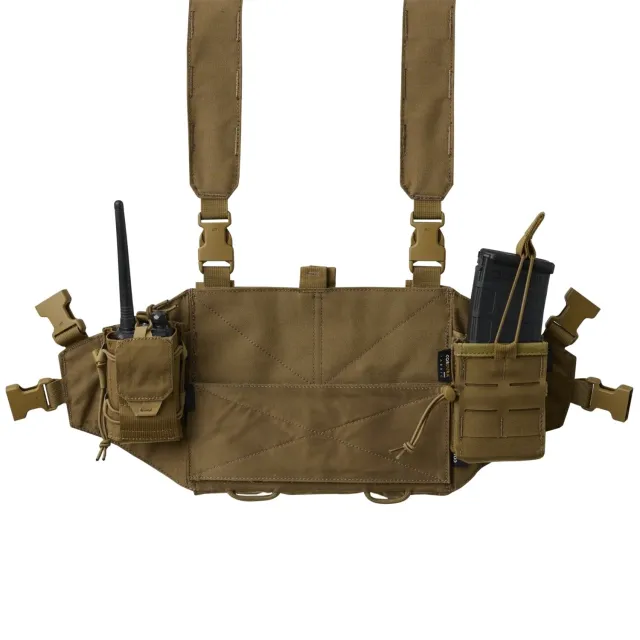5 - Нагрудник з потрійним підсумком на 3 AK/AR Helikon Chicom Chest Rig, Мультикам