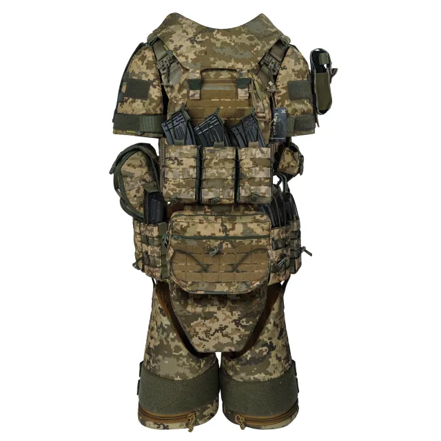 2 - Бронежилет 6 класу Warmor Gen.3 FullSet SPECPROM. Балістичні пакети 1 класу. Піксель (ММ14)