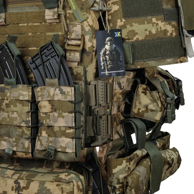7 - Бронежилет 6 класу Warmor Gen.3 FullSet SPECPROM. Балістичні пакети 1 класу. Піксель (ММ14)