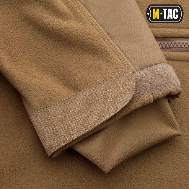 13 - Тактическая куртка M-Tac Norman Windblock Fleece. Койот