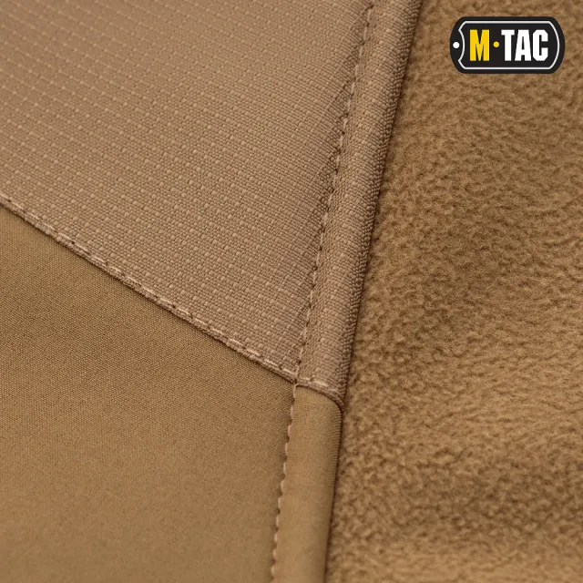 11 - Тактическая куртка M-Tac Norman Windblock Fleece. Койот