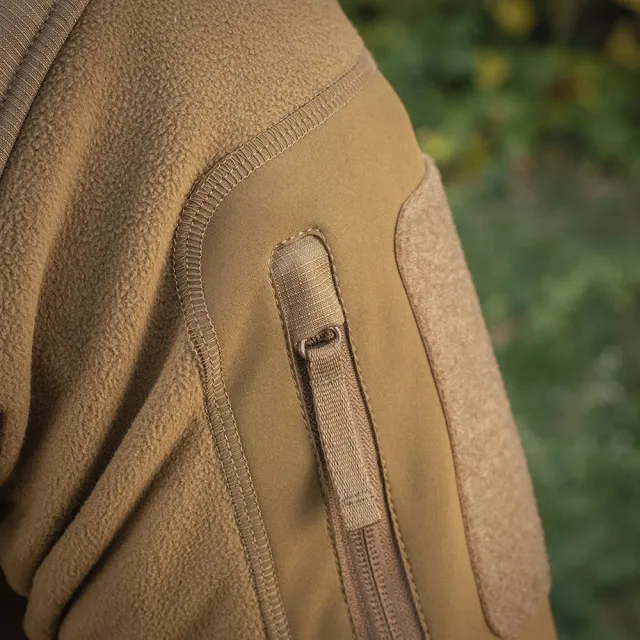 6 - Тактическая куртка M-Tac Norman Windblock Fleece. Койот
