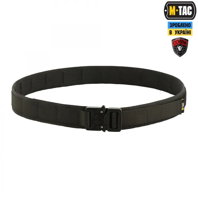 1 - Тактичний ремінь M-Tac Cobra Buckle Belt Gen.II. Чорний