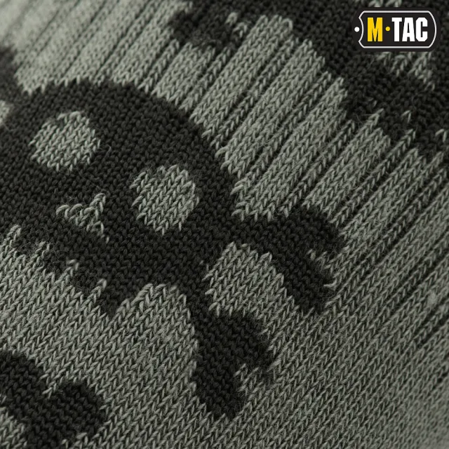 6 - Шкарпетки тактичні літні M-Tac Mk.3 Pirate Skull. Олива