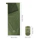 2 - Спальний мішок Naturehike LW180 Mini NH21MSD04 XL правий. Олива