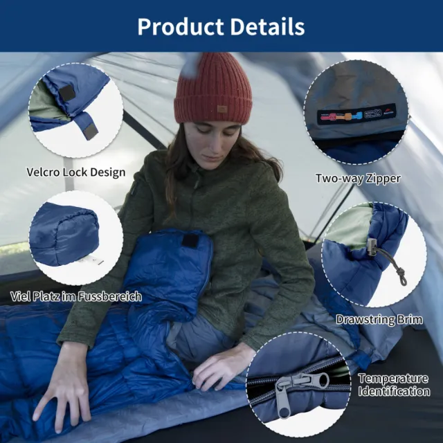 3 - Спальный мешок Naturehike MJ 300 CNK2300SD014. Синий