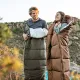 6 - Спальник з капюшоном лівий (-3°C) Naturehike U350S NH20MSD07. Олива