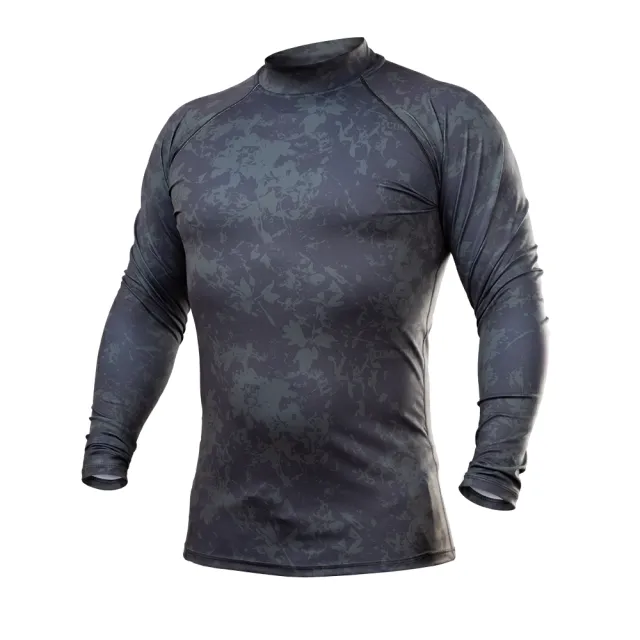 1 - Чоловічий тактичний рашгард Combatant ASSAULT PRO LS Pattern. Графіт