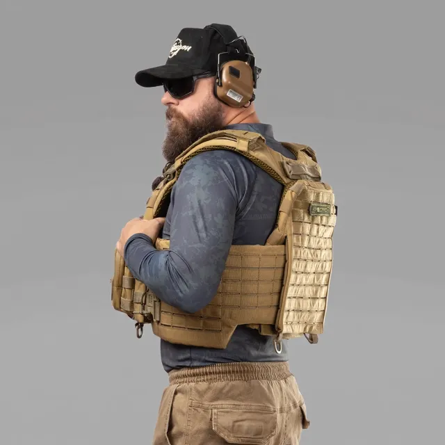 6 - Чоловічий тактичний рашгард Combatant ASSAULT PRO LS Pattern. Графіт