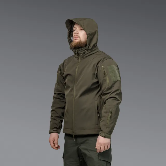 6 - Куртка тактична SoftShell APEX Shield Storm. Осінь-Весна Олива. Розмір XXL