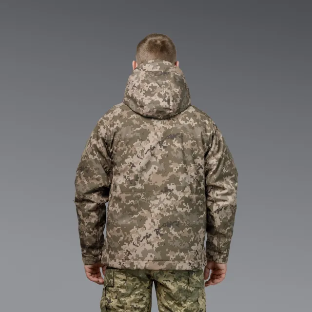 3 - Куртка тактична SoftShell APEX Shield Storm. Осінь-Весна Піксель. Розмір L