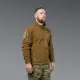 5 - Флісова тактична кофта на блискавці. Койот. Polyester. Розмір XL