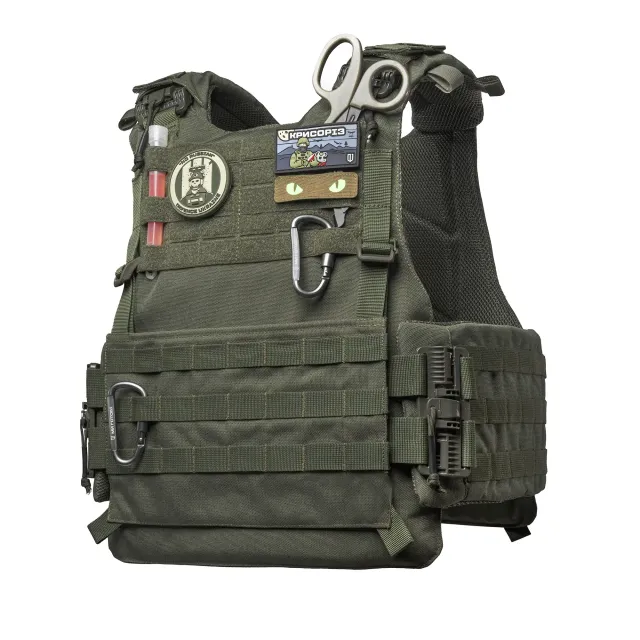 11 - Плитоноска VEPR, збільшена площа захисту. (аналог IOTV G4) Molle. Колір Олива. Розмір L