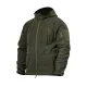 1 - Флісова тактична кофта з капюшоном. Олива. Polyester. Розмір S