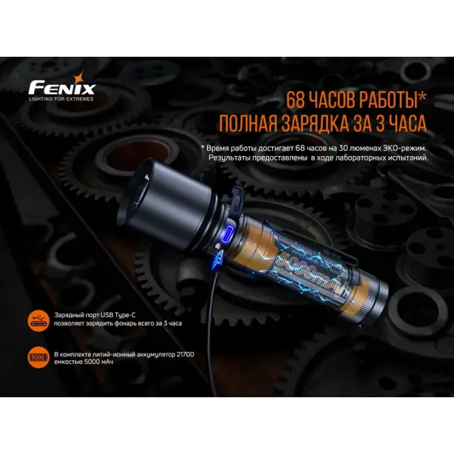 15 - Ліхтар ручний Fenix C7. Чорний
