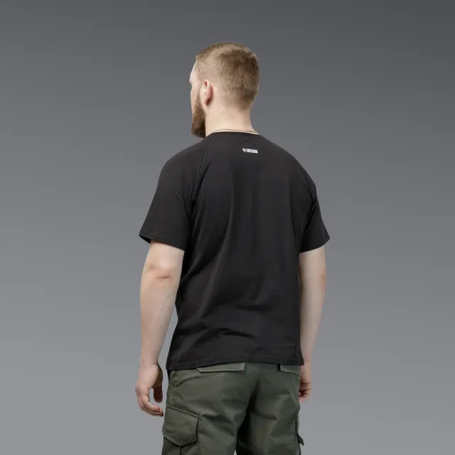 6 - Футболка Urban Cotton. Хлопок/эластан. Черная. Размер S