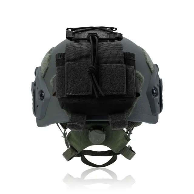 4 - Підсумок-противага для шолома (кріплення на тилову частину). Cordura 1000D. Чорний