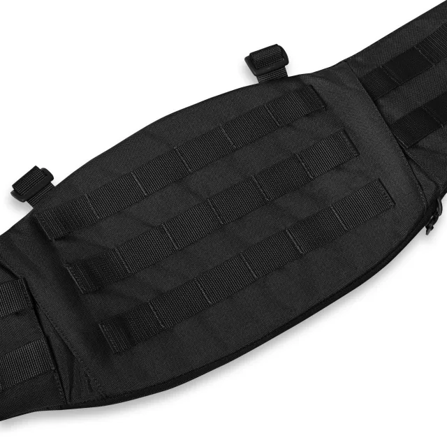 6 - Тактичний розвантажувальний пояс РПС, Cordura 1000D. Чорний. S/M