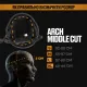 4 - Шолом кевларовий ARCH Middle Cut. ТМ Combatant. Чорний