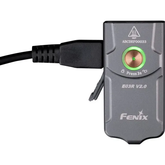 3 - Ліхтар наключний Fenix E03R V2.0. Синій