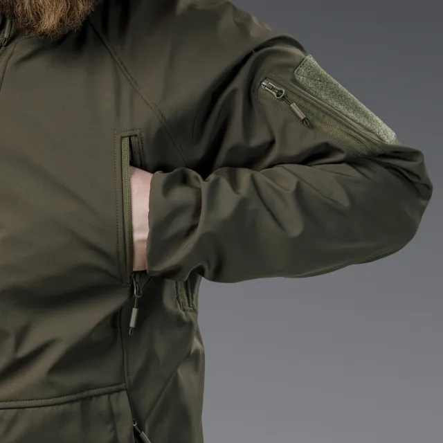 12 - Куртка тактична SoftShell APEX Flex. Осінь-Весна Олива. Розмір S