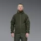 7 - Флісова тактична кофта з капюшоном. Олива. Polyester. Розмір S
