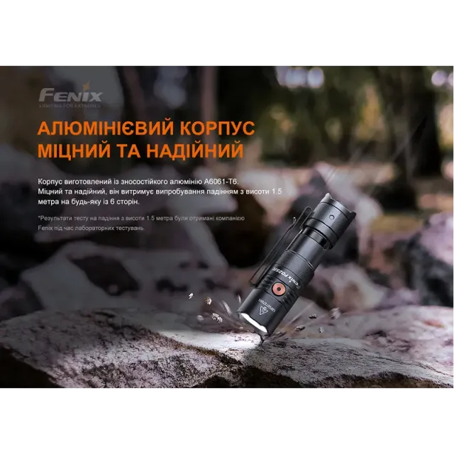 19 - Ліхтар ручний Fenix PD25R. Чорний