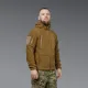 8 - Флісова тактична кофта з капюшоном. Койот. Polyester. Розмір S