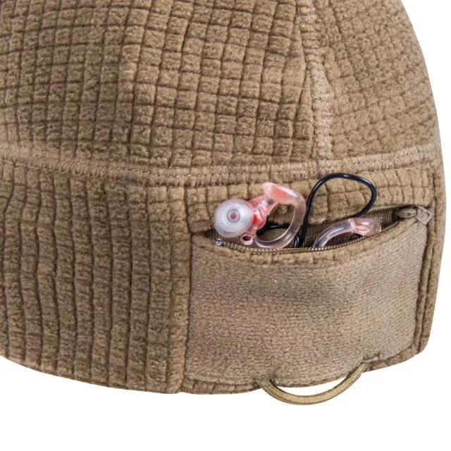 4 - Шапка-подшлемник флисовая Helikon RANGE Beanie. Койот