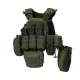1 - Плитоноска TUR PRO Gen 2, (Комплект 7 підсумків) з системою швидкого скидання. Molle. Колір Олива. Розмір M.
