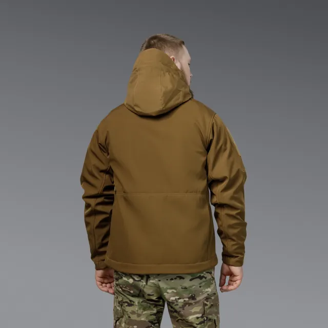 3 - Куртка тактична SoftShell APEX Shield Storm. Осінь-Весна Койот. Розмір L
