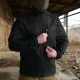 8 - Кофта тактична флісова Militex Windblock. Чорний