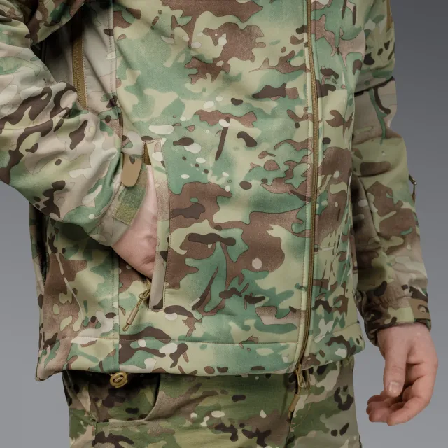 13 - Куртка тактична SoftShell APEX Shield Storm. Осінь-Весна Мультикам. Розмір S