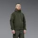 9 - Флісова тактична кофта з капюшоном. Олива. Polyester. Розмір S