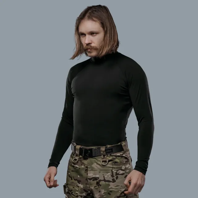 2 - Рашгард, колір Чорний, поліестер. Розмір L