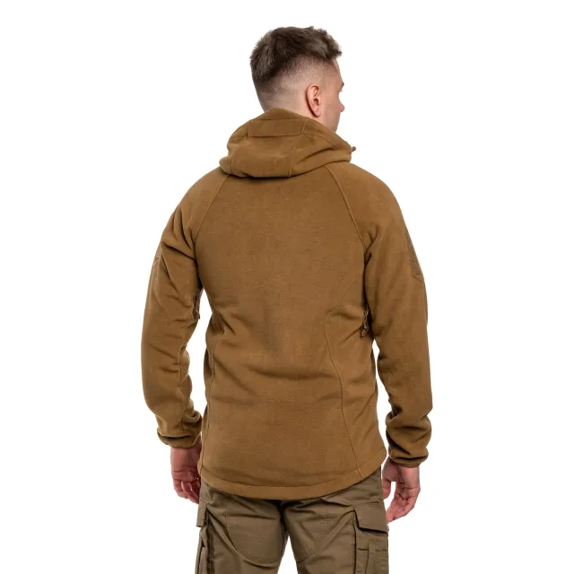 9 - Флісова куртка-кофта Helikon Patriot Mk2 Hybrid. Койот