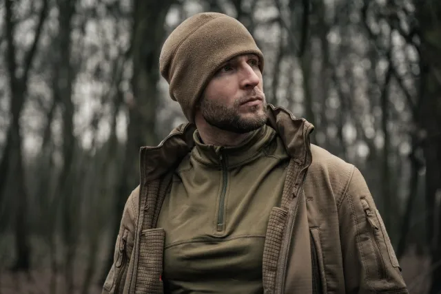 5 - Шапка флісова Helikon Watch Cap. Койот