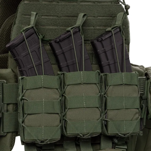 3 - Плитоноска TUR PRO Gen 2, (Комплект 7 підсумків) з системою швидкого скидання. Molle. Колір Олива. Розмір M.