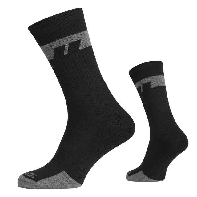 1 - Шкарпетки антибактеріальні Pentagon Alpine Merino Medium. Чорний