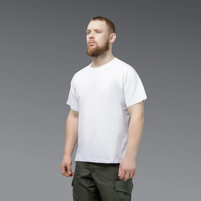 2 - Футболка Urban Cotton. Бавовна/еластан. Біла. Розмір XXL