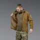 6 - Флісова тактична кофта на блискавці. Койот. Polyester. Розмір XL