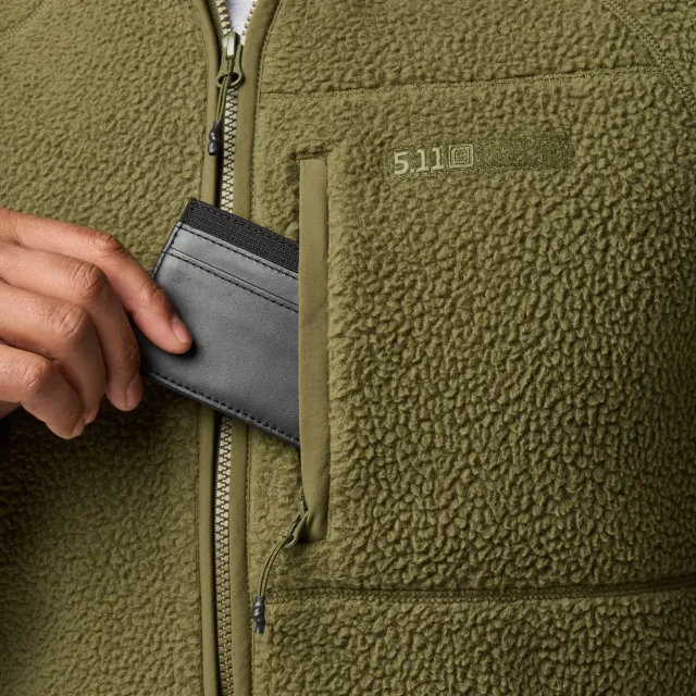 7 - Куртка флісова 5.11 Tactical® HQ Tech Fleece Jacket. Колір Олива. Розмір XXL.