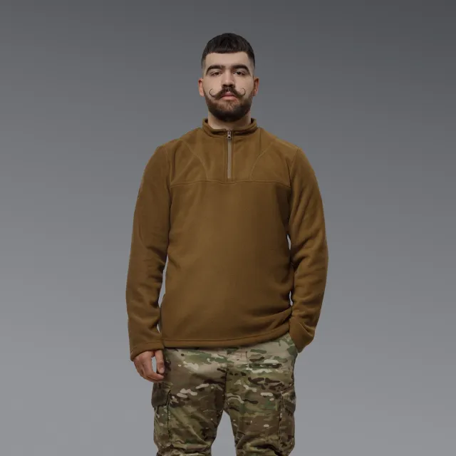 2 - Флісова тактична кофта Snowline Койот. Polyester. Розмір: Reg/S