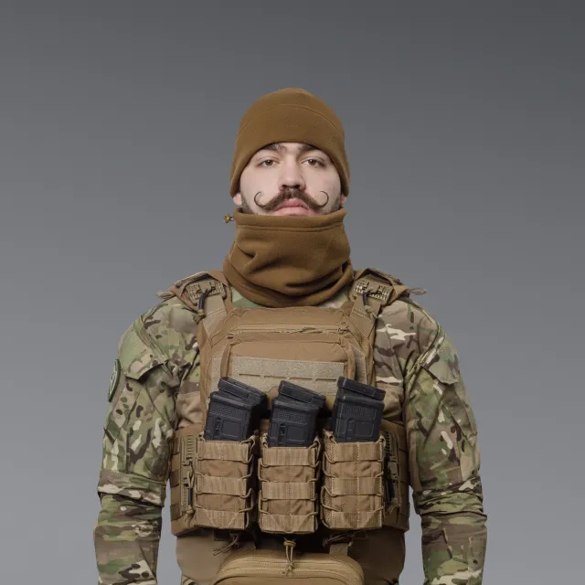 4 - Флісовий Бафф Winter Neck Койот. Polyester. Розмір: S-M