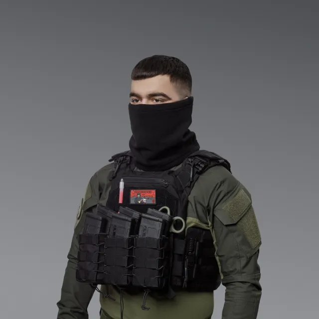 2 - Флісовий Бафф Winter Neck Чорний. Polyester. Розмір: S-M