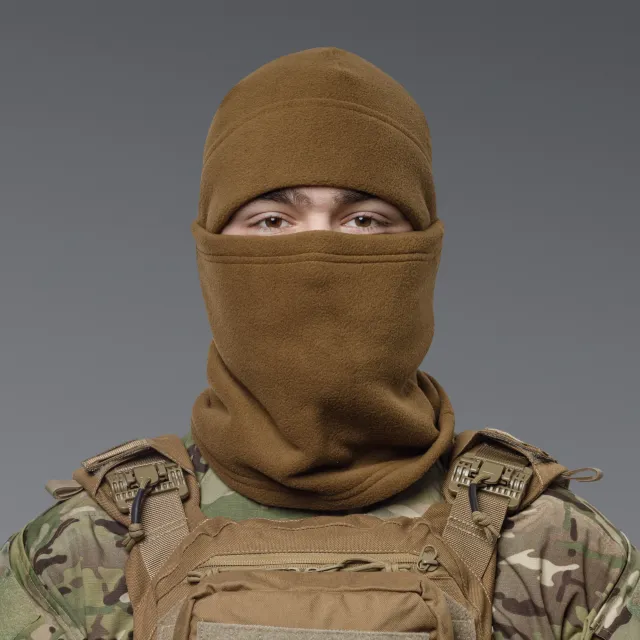 4 - Комплект Winter Tactical Kit: Бафф + Шапка Койот. Размер S-M